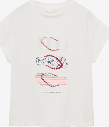 MANGO KIDS Paita värissä valkoinen: etupuoli