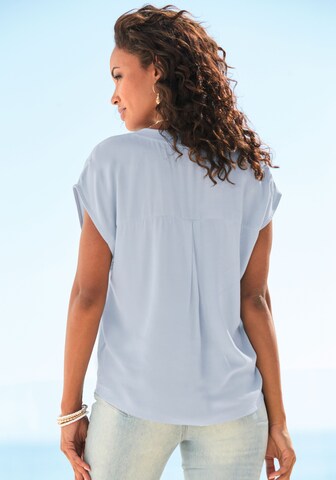 LASCANA Bluse in Blau