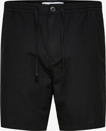 SELECTED HOMME Normální Kalhoty – černá: přední strana
