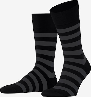 FALKE Socken 'Sensitive Mappd Line' in Schwarz: Vorderseite