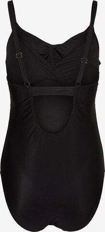 MAMALICIOUS Bustier Badeanzug 'Francis' in Schwarz