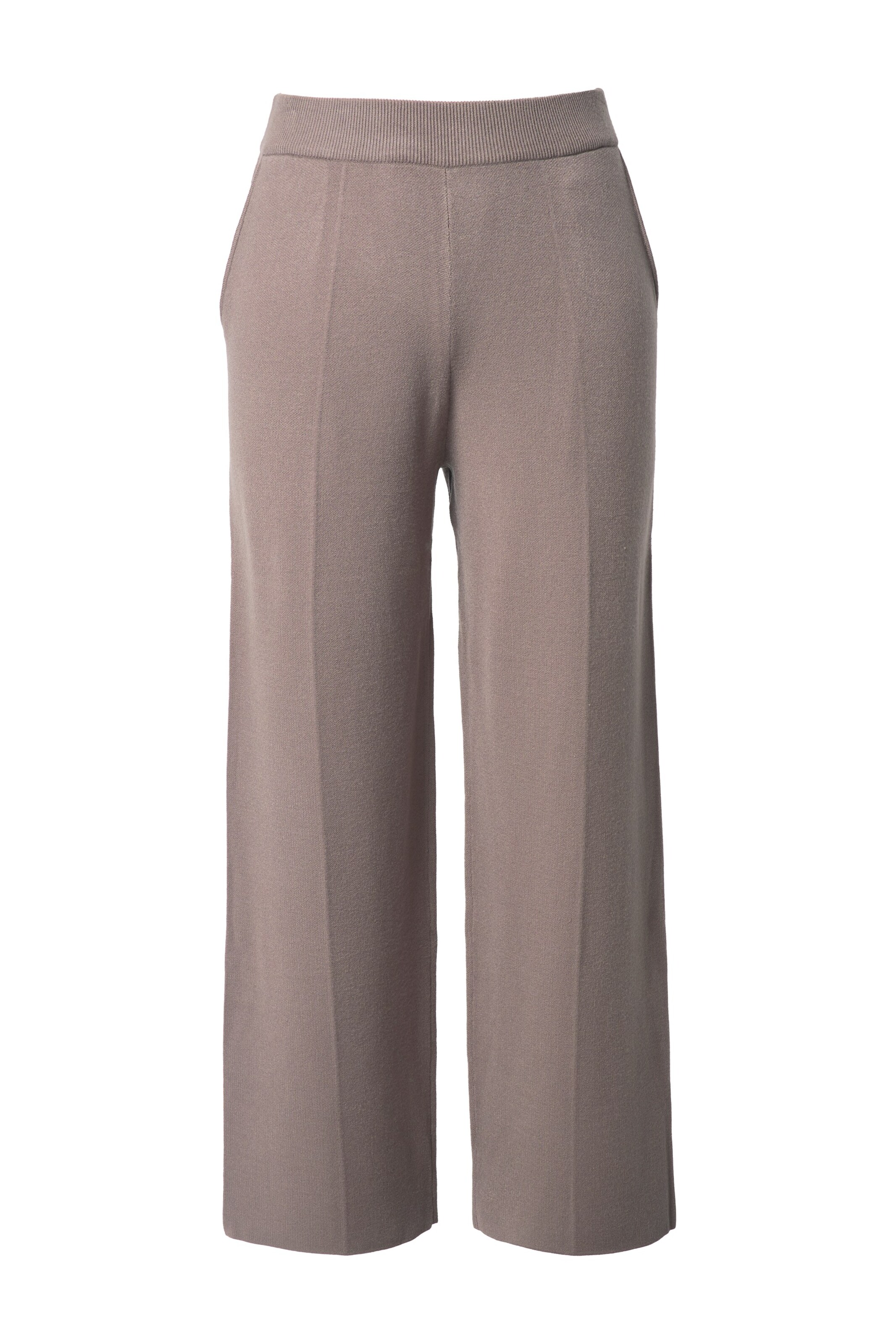 Ulla Popken Loosefit Hose in Braun: Vorderseite