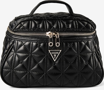Trousse de maquillage GUESS en noir : devant