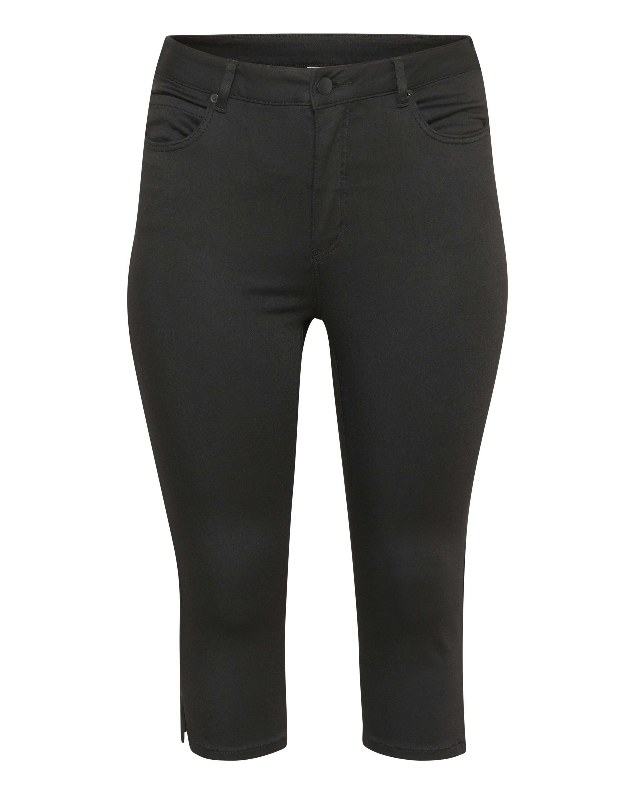 KAFFE CURVE Slimfit Jeans i sort: forside