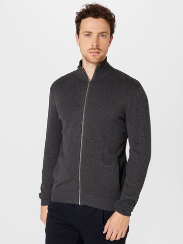 JACK & JONES - Cárdigan 'EMIL' en gris: frente