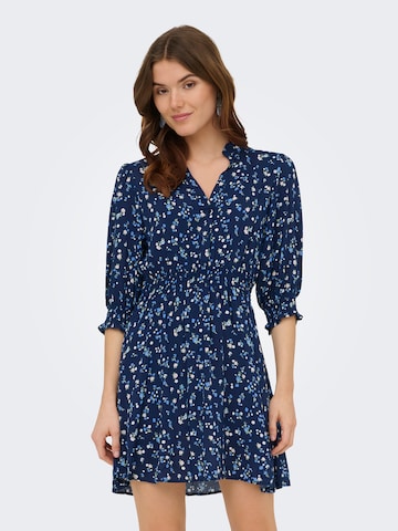 ONLY - Vestido camisero 'ONLRaya' en azul: frente