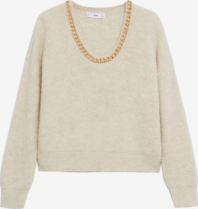 MANGO Sweater 'Cadeneta' in Beige / Gold, Item view