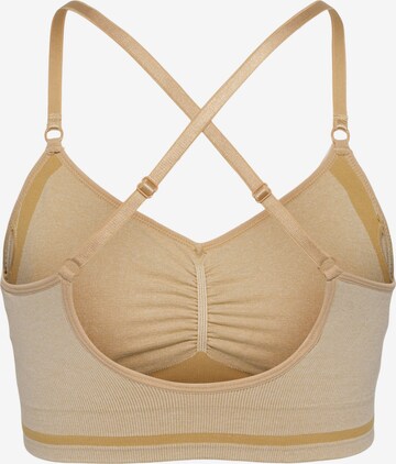 Hummel Bustier Sport-BH in Gelb