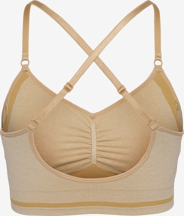 Bustier Soutien-gorge de sport Hummel en jaune