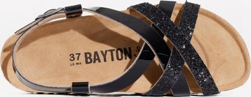 Bayton Sandalen met riem 'Kari' in Zwart