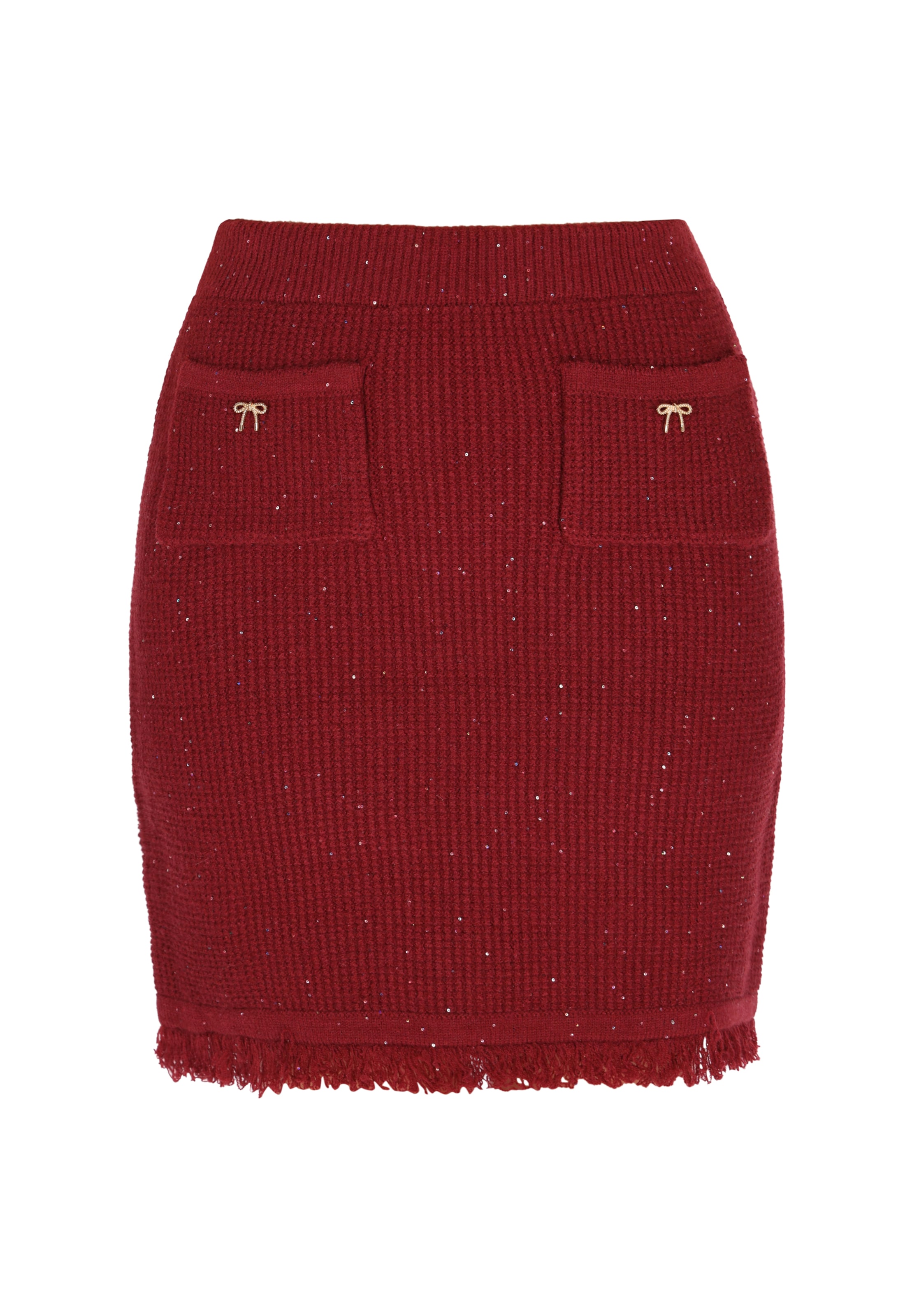 faina Φούστα σε κόκκινο: μπροστά