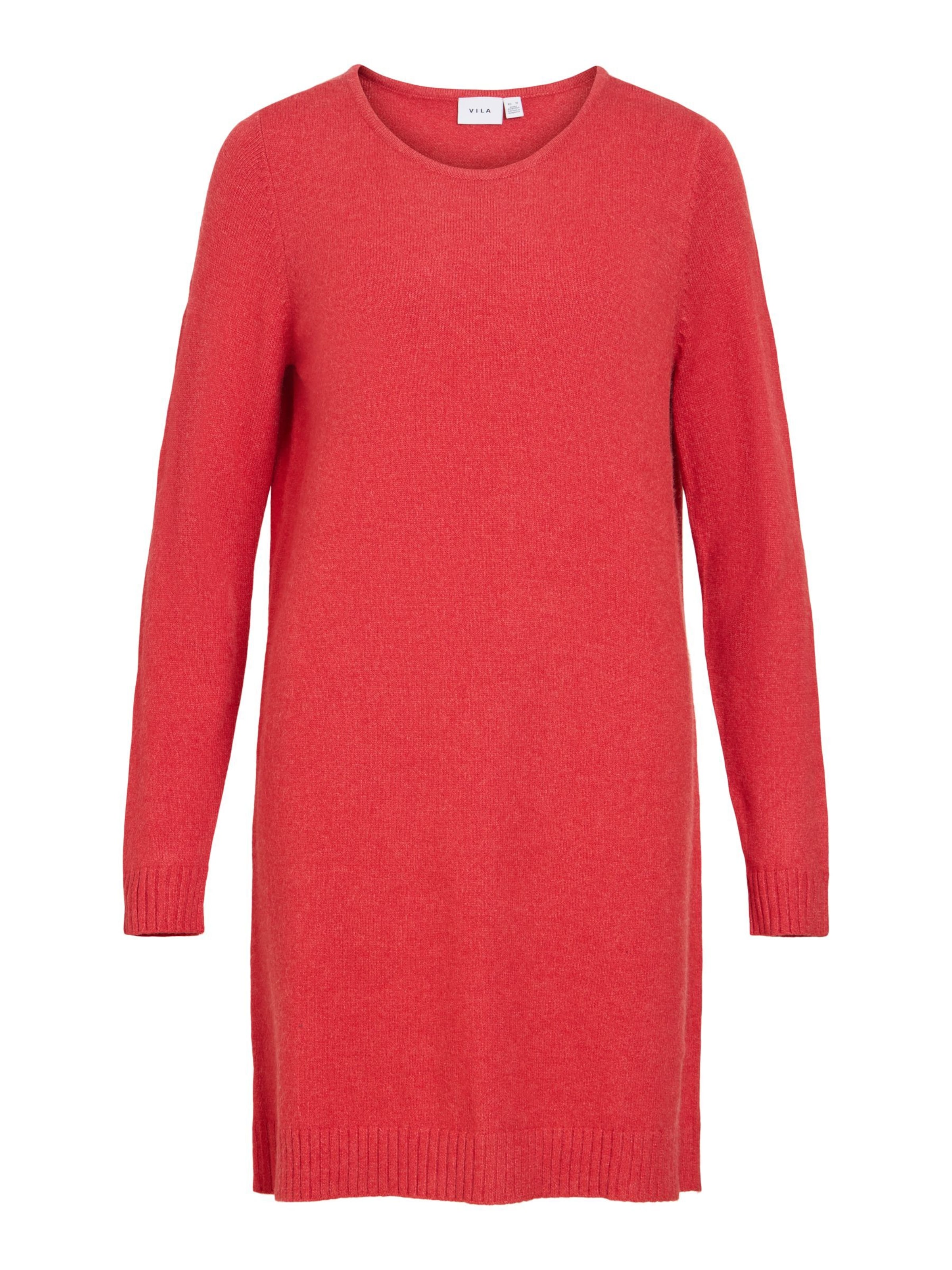 Robes en maille 'VIRil' VILA en rouge : devant