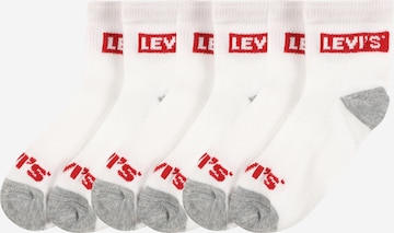 Levi's Kids Regular Sokken in Wit: voorkant