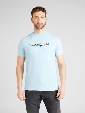 T-Shirt Karl Lagerfeld en bleu : devant