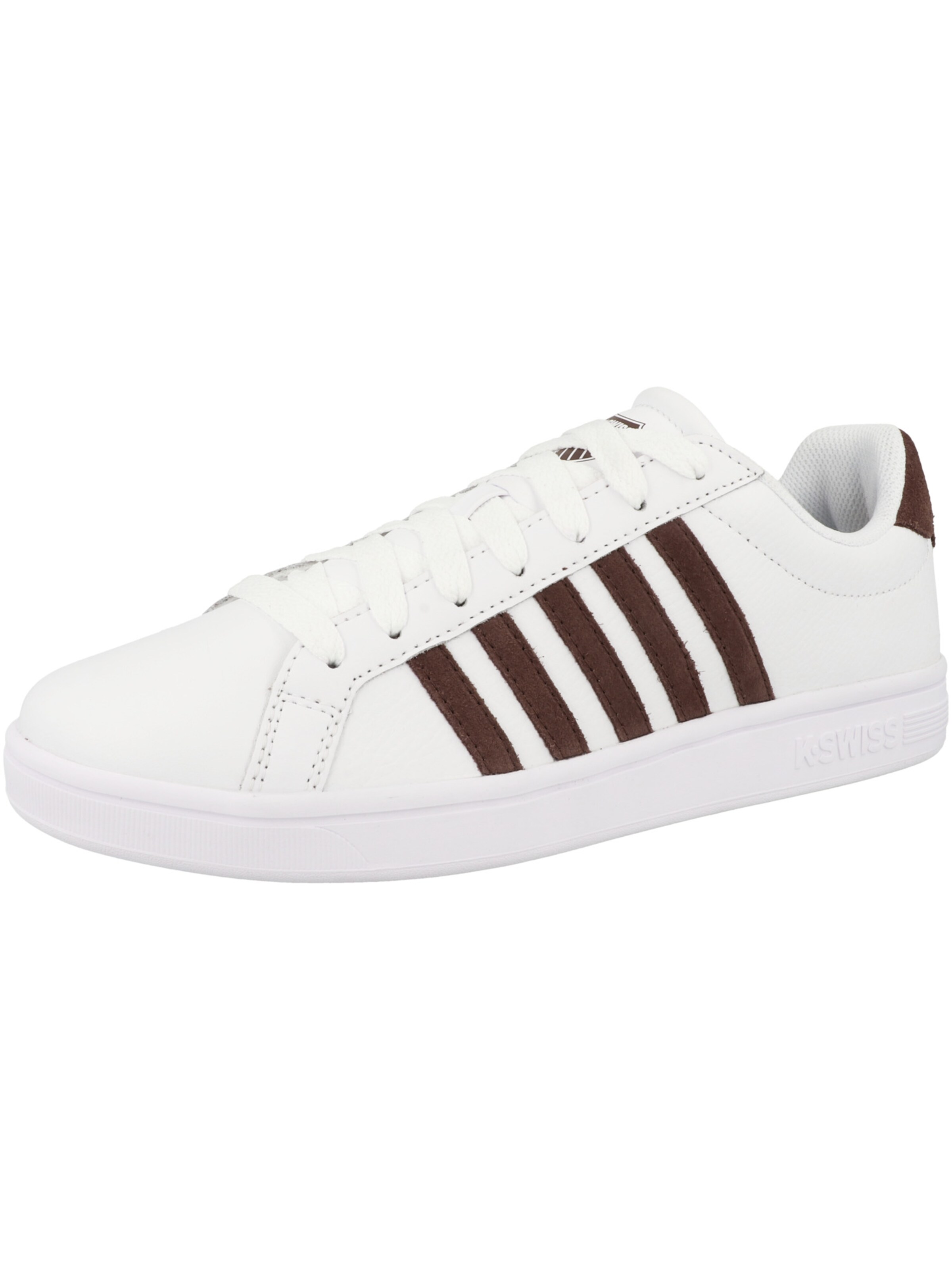 Baskets basses 'Court Tiebreak' K-SWISS en blanc : devant
