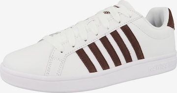 K-SWISS Platform trainers 'Court Tiebreak' in White: front