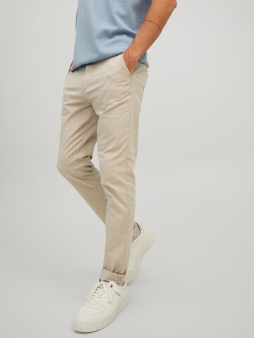 JACK & JONES Slim fit Chino Pants 'Marco' in Beige