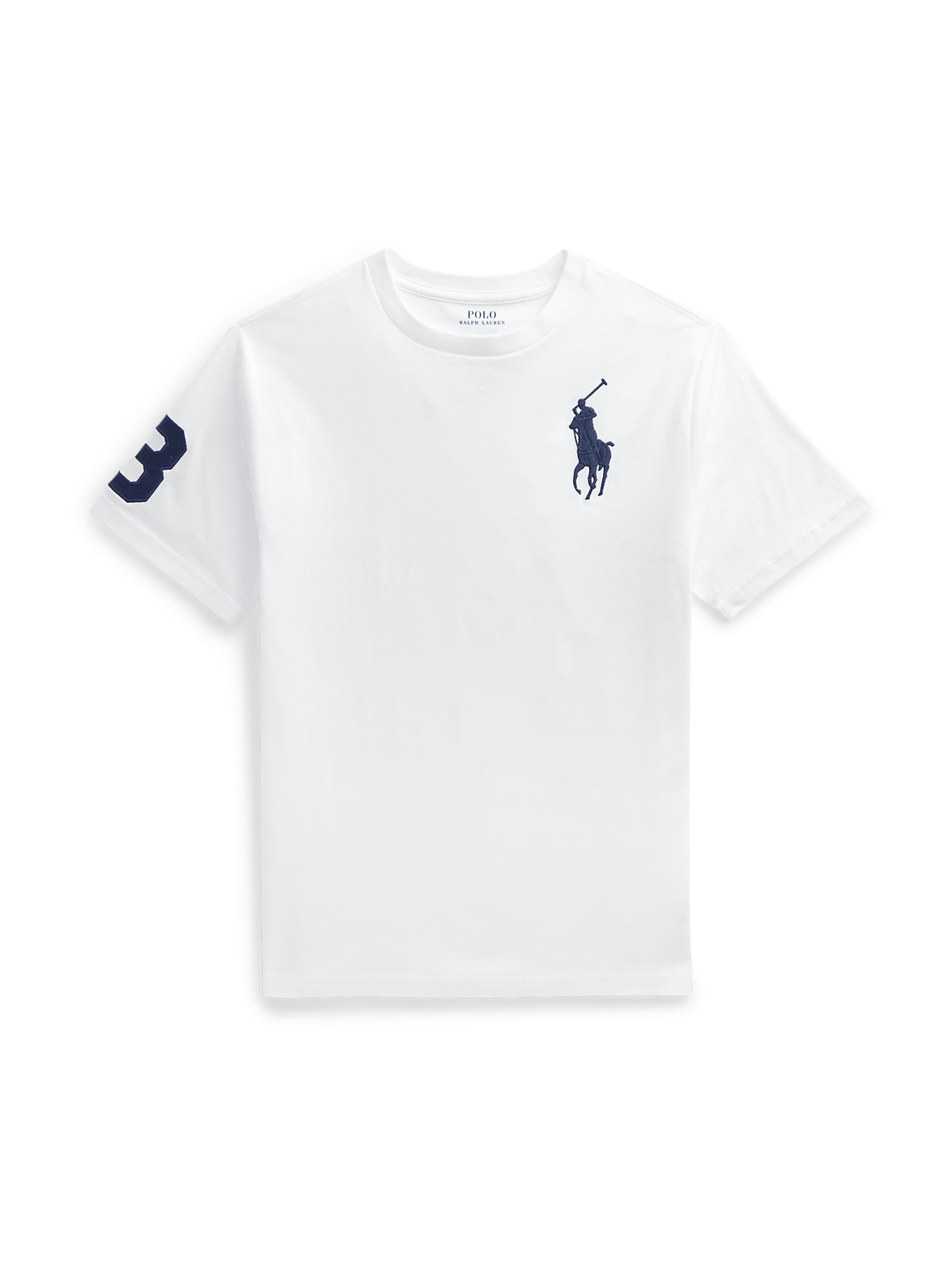 T-Shirt Polo Ralph Lauren en blanc : devant