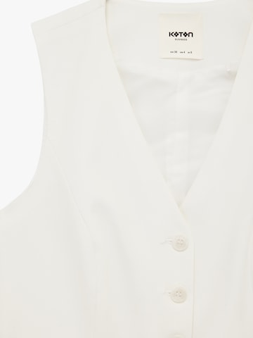 Koton Suit Vest in White