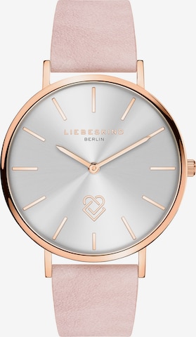 Liebeskind Berlin Analoog horloge in Roze: voorkant