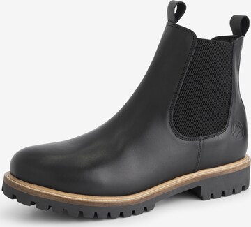 Travelin Chelsea boots 'Randers' in Zwart: voorkant