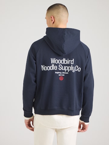 Woodbird Свитшот 'Paw Supply' в Синий: спереди