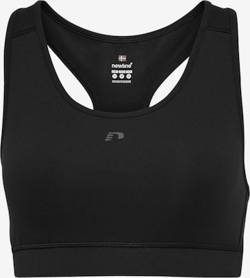 Bustier Soutien-gorge de sport 'Lean' Newline en noir : devant