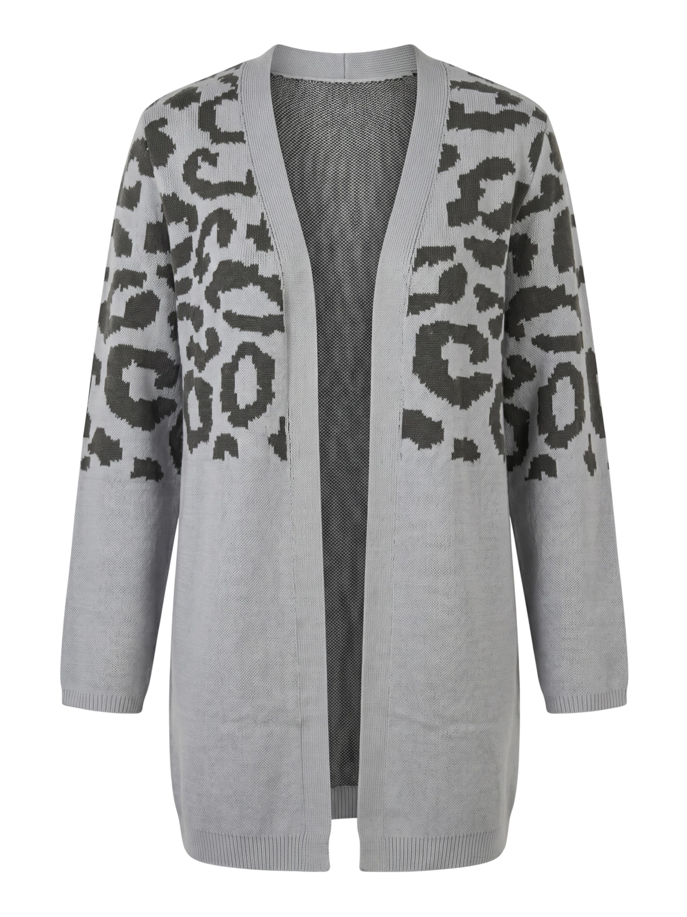 ABOUT YOU Strickjacke 'Corinna' in Grau: Vorderseite