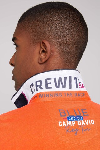 CAMP DAVID Shirt 'Laser Sailing' in Orange