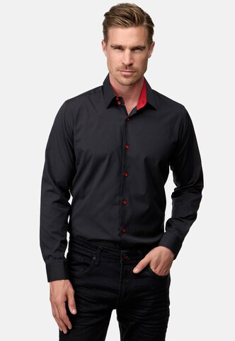 Rusty Neal Regular fit Button Up Shirt in Red: front