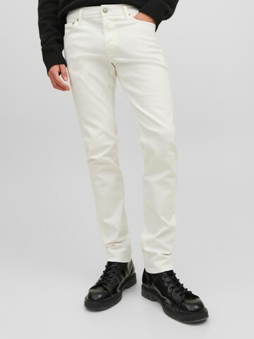 Slimfit Jeans 'GLENN' di JACK & JONES in bianco: frontale