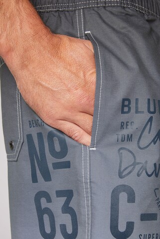 CAMP DAVID Badeshorts 'Dip Dye' in Grau