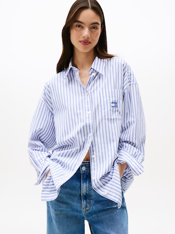 Camicia da donna di Tommy Jeans in blu: frontale
