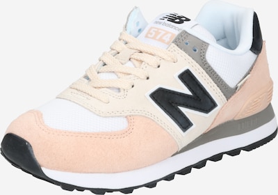 new balance Niske tenisice '574' u boja pijeska / tamo siva / puder roza / crna / bijela, Pregled proizvoda