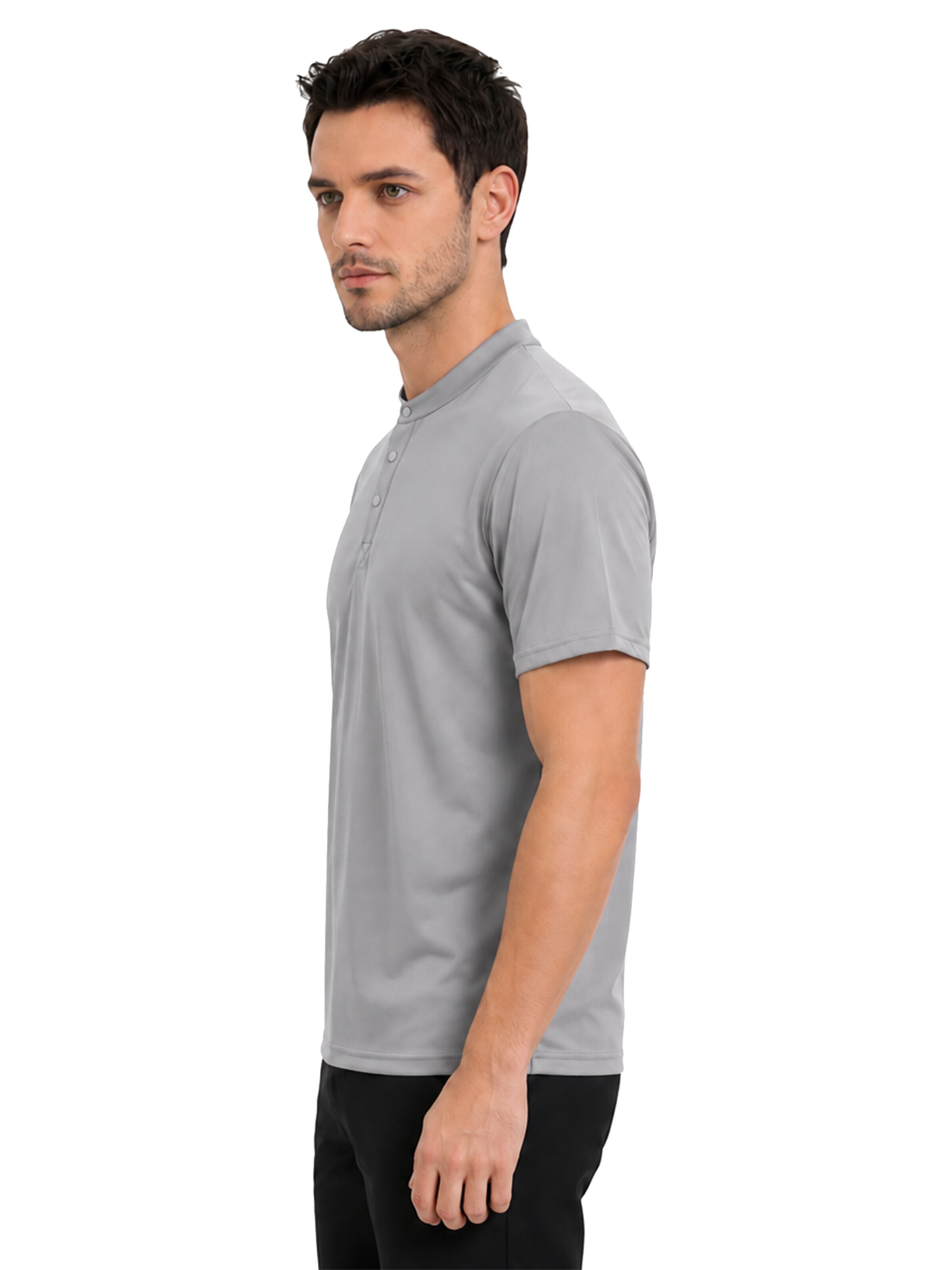 ALLTHEMEN Shirt 'Atmen' in Grey
