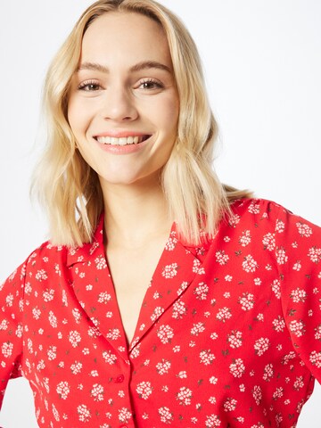 Monki Blouse in Red