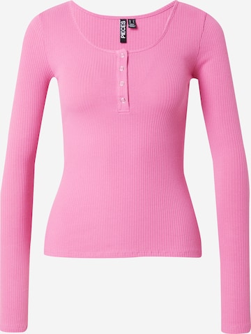 PIECES Shirt 'KITTE' in Roze: voorkant