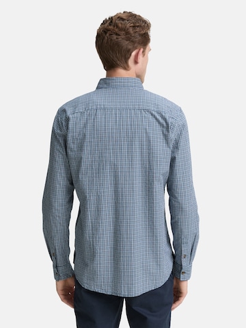 TOM TAILOR Regular fit Button Up Shirt in Blue