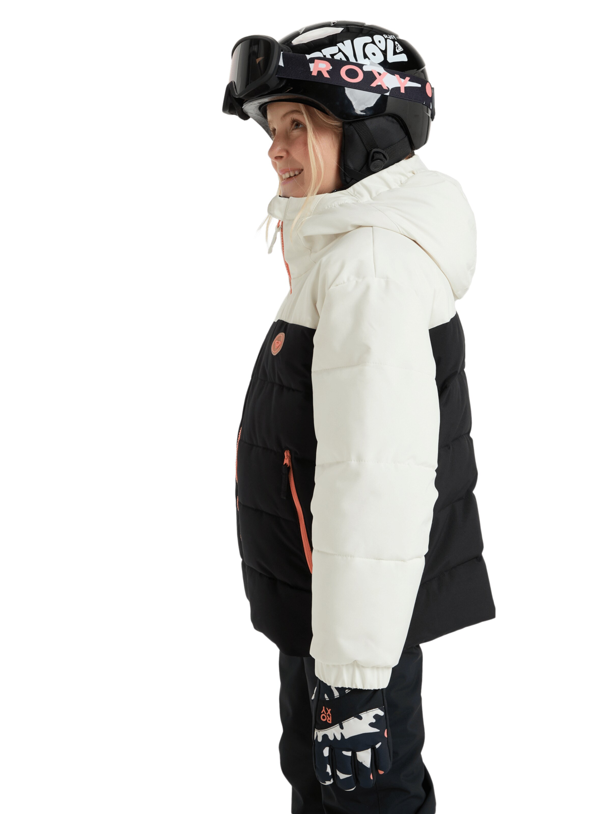 ROXY Athletic Jacket 'Snowyhill Puffy' in Black