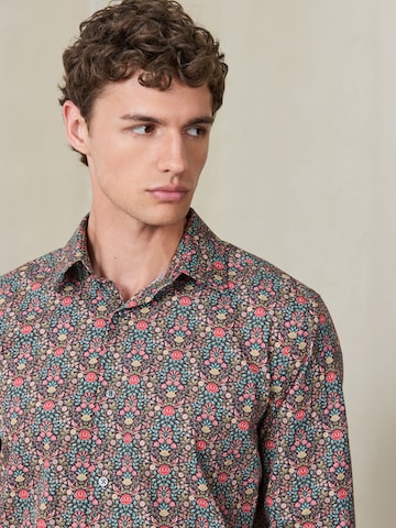 Next - Ajuste regular Camisa 'N. Premium' en marrón