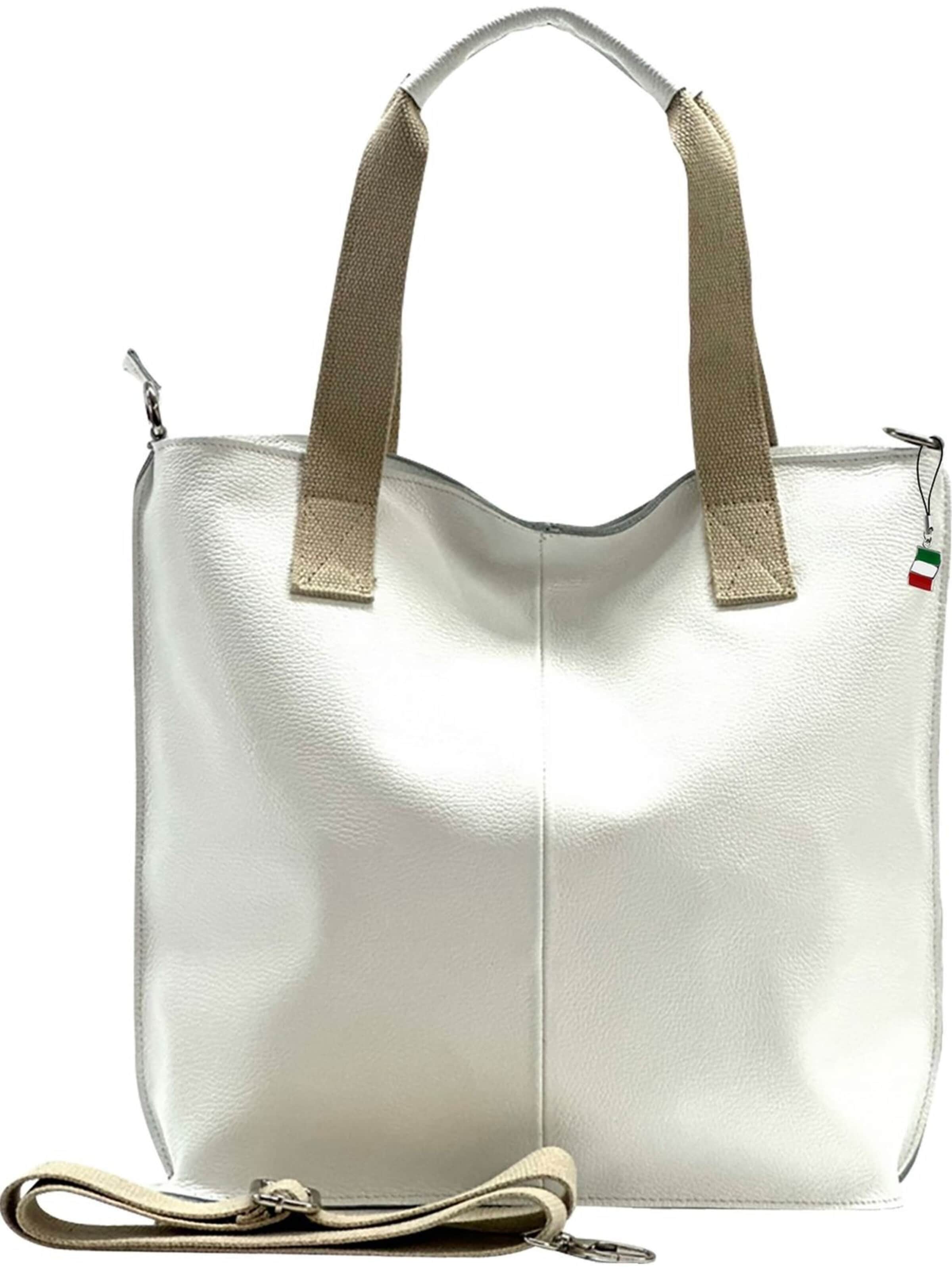 Florence Schultertasche‌ in Weiß: Vorderseite