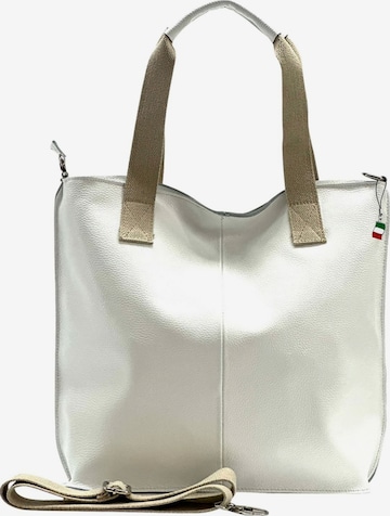 Sac bandoulière Florence en blanc : devant