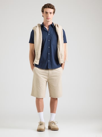 s.Oliver Regular fit Button Up Shirt in Blue