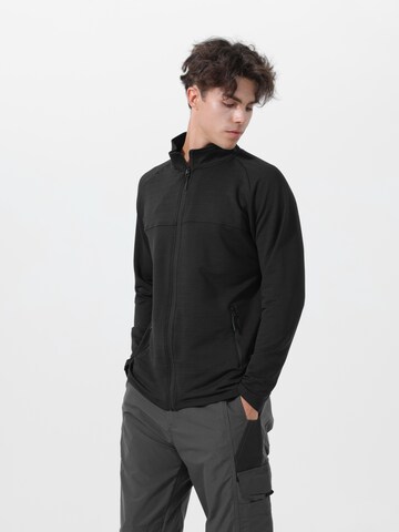 Youthup Sportstrickjacke in Schwarz