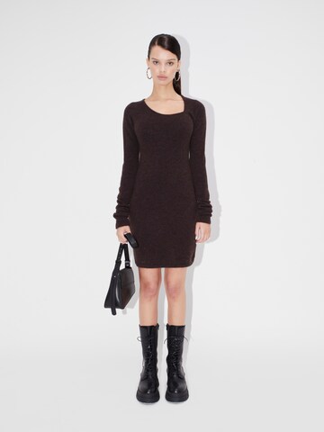 LeGer by Lena Gercke Knitted dress 'Liora' in Brown