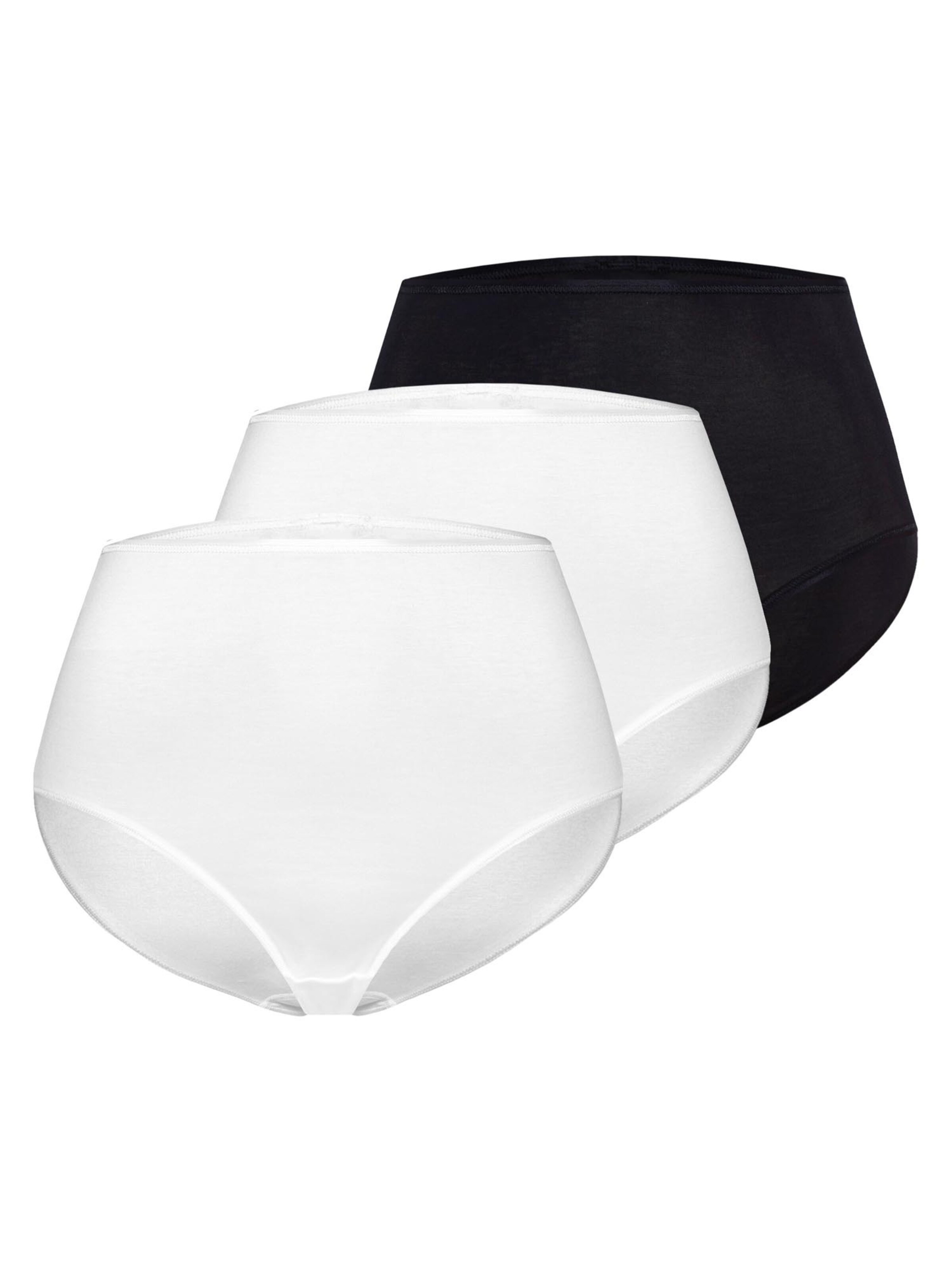 Hanro Slip 'Cotton Seamless'‌‌‌‌ in Schwarz: Vorderseite