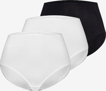Hanro Slip 'Cotton Seamless' in Schwarz: Vorderseite