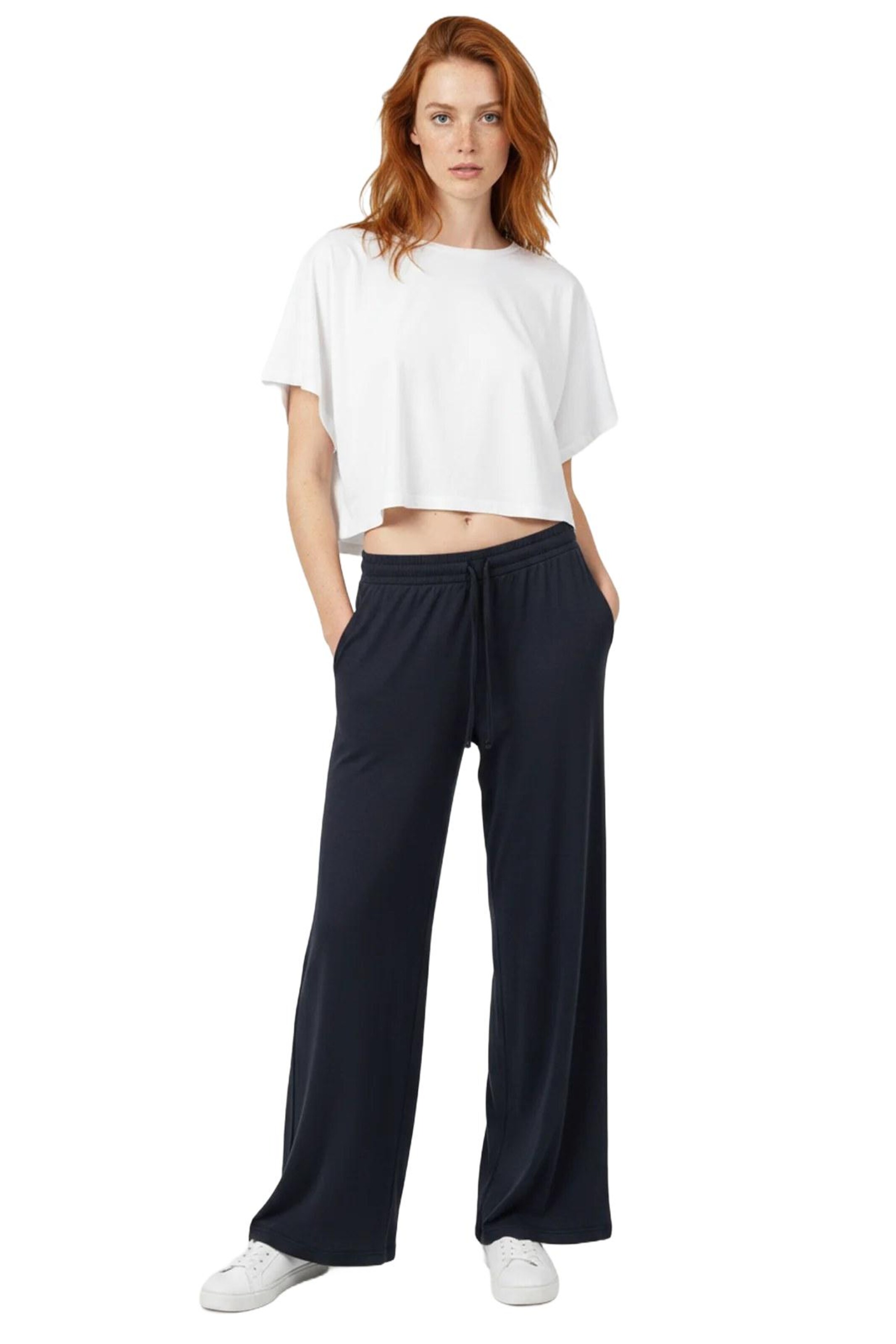 No Matter What Wide leg Broek in Blauw