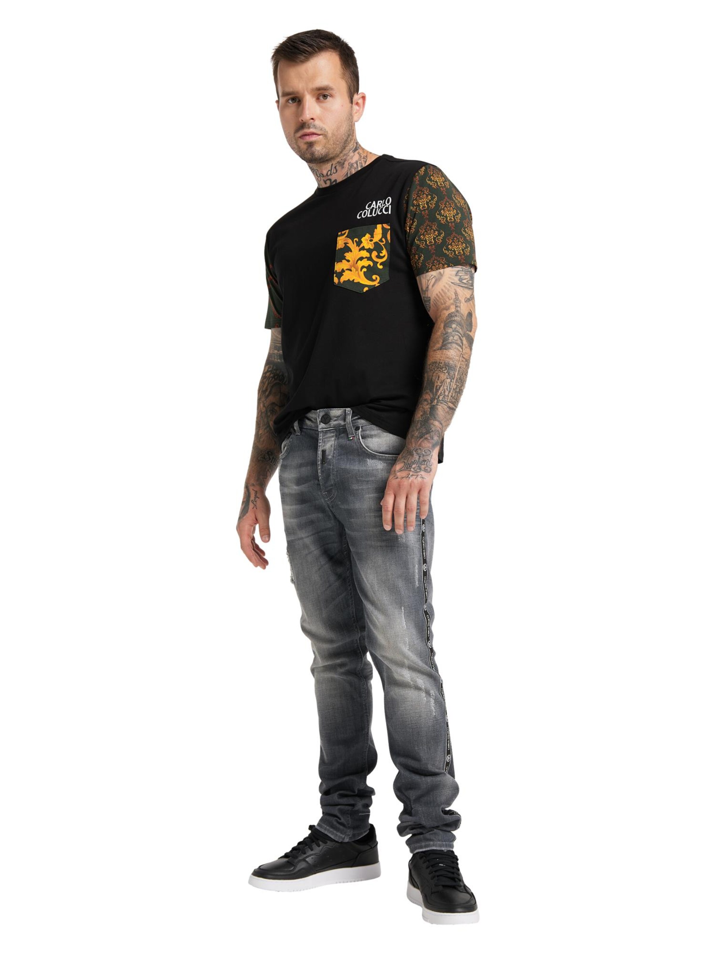 Carlo Colucci Regular Jeans 'Cecchetto' in Grijs