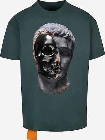 Forgotten Faces T-Shirt 'Sliced' in Grün: Vorderseite